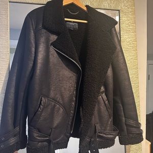 Winter Suede Sherpa Jacket